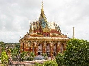 Chùa Ghositaram Tour Hà Nội - Cần Thơ: Chùa Ghositaram
